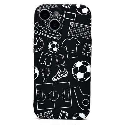 Чехол-накладка для Apple iPhone 15 - (140)  (черный) Luxo Creative