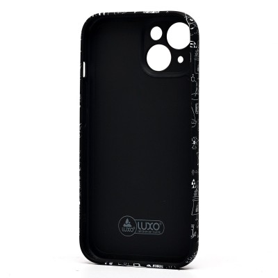 Чехол-накладка для Apple iPhone 15 - (141)  (черный) Luxo Creative