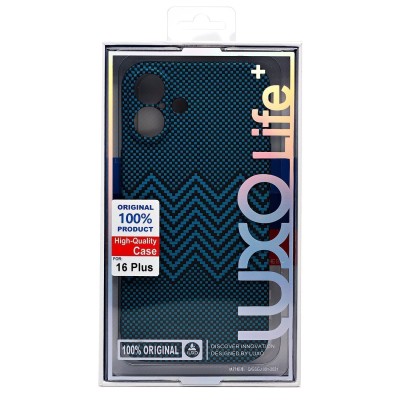 Чехол-накладка для Apple iPhone 16 Plus - (135)  (черный) Luxo Creative