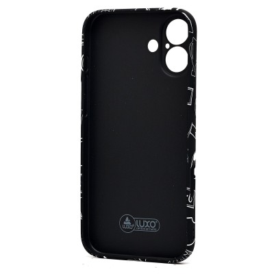 Чехол-накладка для Apple iPhone 16 Plus - (140)  (черный) Luxo Creative