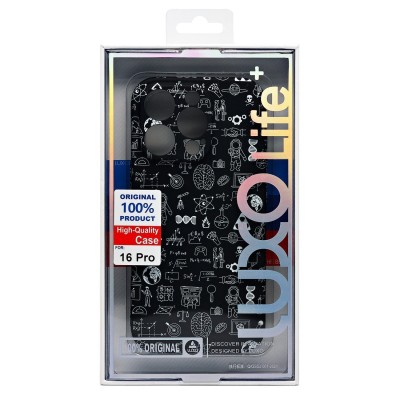 Чехол-накладка для Apple iPhone 16 Pro - (141)  (черный) Luxo Creative