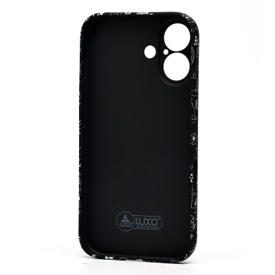Чехол-накладка для Apple iPhone 16 - (141)  (черный) Luxo Creative