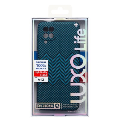 Чехол-накладка для Samsung Galaxy A12  (черный) Luxo Creative (135)