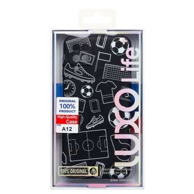 Чехол-накладка для Samsung Galaxy A12  (черный) Luxo Creative (140)