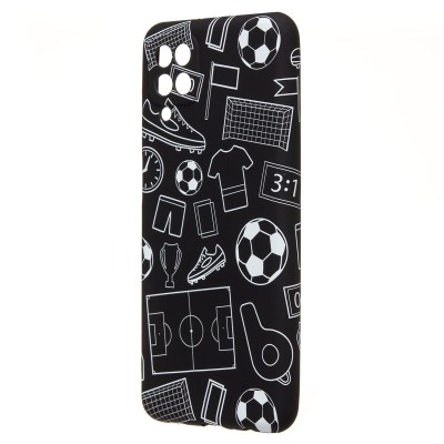 Чехол-накладка для Samsung Galaxy A12  (черный) Luxo Creative (140)