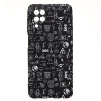 Чехол-накладка для Samsung Galaxy A12  (черный) Luxo Creative (141)