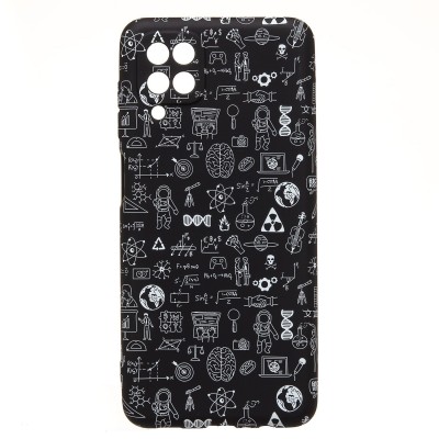 Чехол-накладка для Samsung Galaxy A12  (черный) Luxo Creative (141)