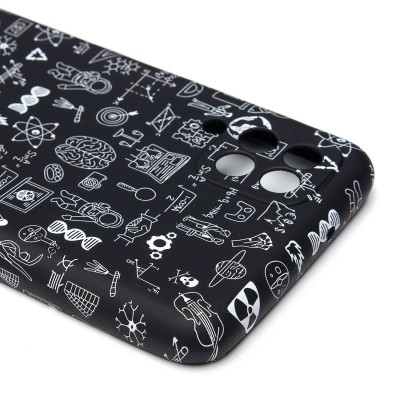 Чехол-накладка для Samsung Galaxy A12  (черный) Luxo Creative (141)