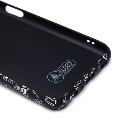 Чехол-накладка для Samsung Galaxy A12  (черный) Luxo Creative (141)