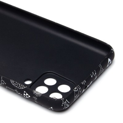 Чехол-накладка для Samsung Galaxy A12  (черный) Luxo Creative (141)