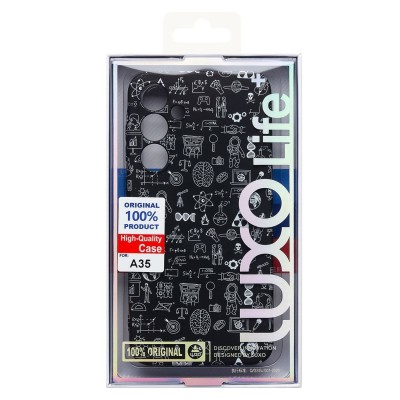 Чехол-накладка для Samsung Galaxy A35 - (141)  (черный) Luxo Creative