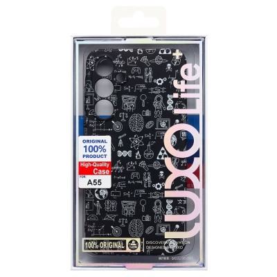 Чехол-накладка для Samsung Galaxy A55 - (141) (черный) Luxo Creative Чехол-накладка для Samsung Galaxy A55 - (141) (черный) Luxo Creative