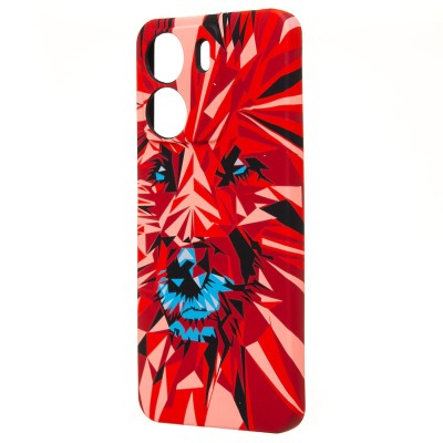 Чехол-накладка для Xiaomi Redmi 13C 4G - (146)  (красный) Luxo Creative