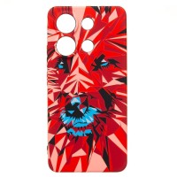 Чехол-накладка для Xiaomi Redmi Note 13 4G Global - (146)  (красный) Luxo Creative