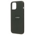 Чехол-накладка для Apple iPhone 12 Pro Max (темно-зеленый) - SM003 SafeMag Soft Touch с анимацией