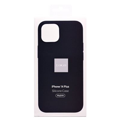 Чехол-накладка для Apple iPhone 14 Plus (черный) - SM003 SafeMag Soft Touch с анимацией