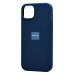 Чехол-накладка для Apple iPhone 14 Plus (темно-синий) - SM003 SafeMag Soft Touch с анимацией
