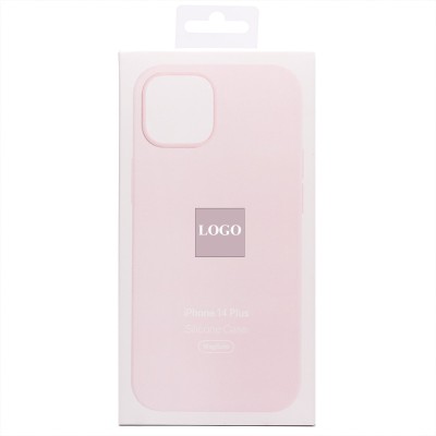 Чехол-накладка для Apple iPhone 14 Plus (светло-розовый) - SM003 SafeMag Soft Touch с анимацией