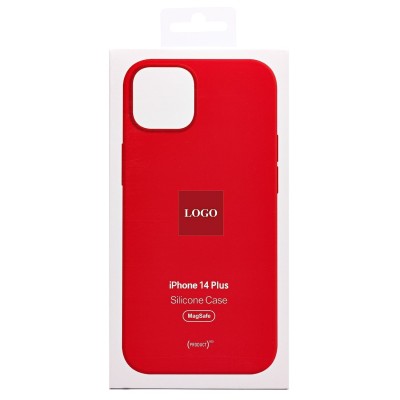 Чехол-накладка для Apple iPhone 14 Plus (красный) - SM003 SafeMag Soft Touch с анимацией Чехол-накладка для Apple iPhone 14 Plus (красный) - SM003 SafeMag Soft Touch с анимацией