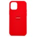 Чехол-накладка для Apple iPhone 12 mini (красный) [ORG] Soft Touch