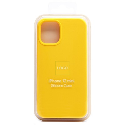 Чехол-накладка для Apple iPhone 12 mini (желтый) [ORG] Soft Touch