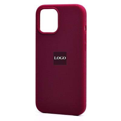 Чехол-накладка для Apple iPhone 12 Pro Max (бордовый) [ORG] Soft Touch