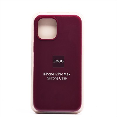 Чехол-накладка для Apple iPhone 12 Pro Max (бордовый) [ORG] Soft Touch