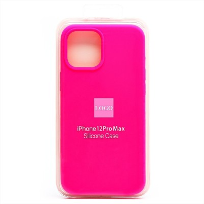 Чехол-накладка для Apple iPhone 12 Pro Max (темно-розовый) [ORG] Soft Touch