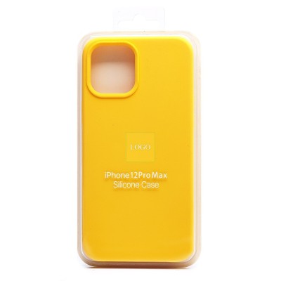 Чехол-накладка для Apple iPhone 12 Pro Max (желтый) [ORG] Soft Touch