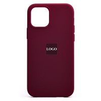 Чехол-накладка для Apple iPhone 12 (бордовый) [ORG] Soft Touch