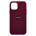 Чехол-накладка для Apple iPhone 12 (бордовый) [ORG] Soft Touch