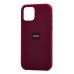 Чехол-накладка для Apple iPhone 12 (бордовый) [ORG] Soft Touch