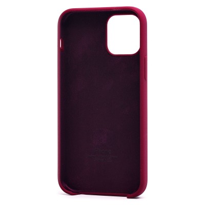 Чехол-накладка для Apple iPhone 12 (бордовый) [ORG] Soft Touch