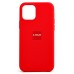 Чехол-накладка для Apple iPhone 12 (красный) [ORG] Soft Touch