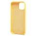 Чехол-накладка для Apple iPhone 12 (желтый) [ORG] Soft Touch