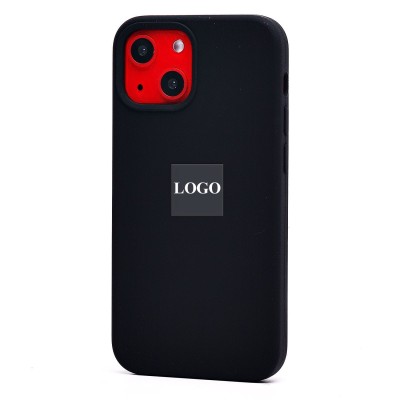 Чехол-накладка для Apple iPhone 13 mini (черный) [ORG] Soft Touch