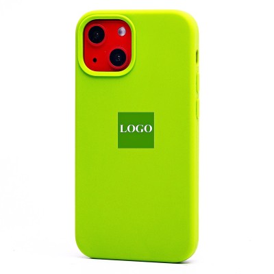 Чехол-накладка для Apple iPhone 13 mini (зеленый) [ORG] Soft Touch