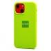Чехол-накладка для Apple iPhone 13 mini (зеленый) [ORG] Soft Touch