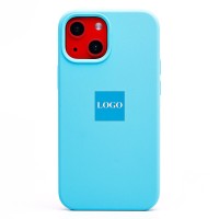 Чехол-накладка для Apple iPhone 13 mini (голубой) [ORG] Soft Touch