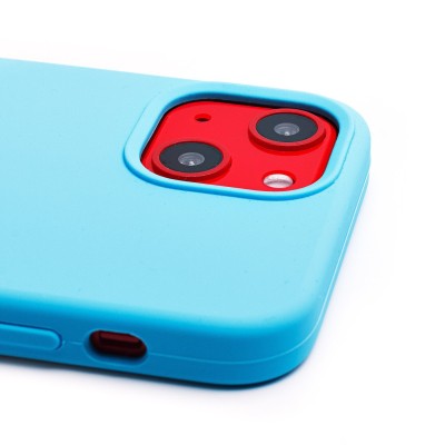 Чехол-накладка для Apple iPhone 13 mini (голубой) [ORG] Soft Touch