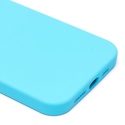 Чехол-накладка для Apple iPhone 14 Plus (голубой) [ORG] Soft Touch