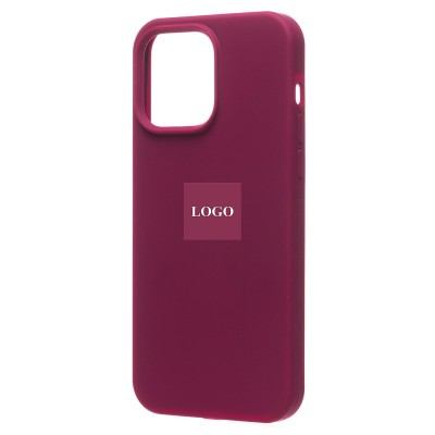Чехол-накладка для Apple iPhone 14 Pro Max (бордовый) [ORG] Soft Touch