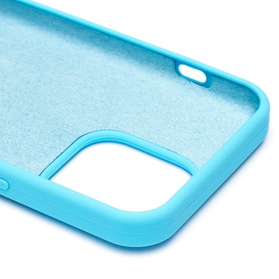 Чехол-накладка для Apple iPhone 14 Pro Max (голубой) [ORG] Soft Touch
