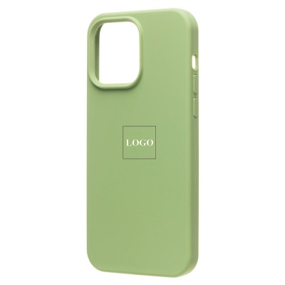 Чехол-накладка для Apple iPhone 14 Pro Max (светло-зеленый) [ORG] Soft Touch