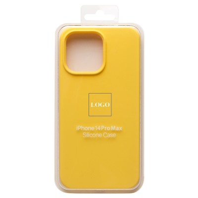 Чехол-накладка для Apple iPhone 14 Pro Max (желтый) [ORG] Soft Touch