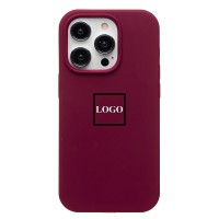 Чехол-накладка для Apple iPhone 14 Pro (бордовый) [ORG] Soft Touch