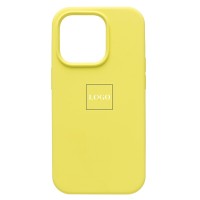 Чехол-накладка для Apple iPhone 14 Pro (лимонный) [ORG] Soft Touch