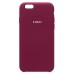 Чехол-накладка для Apple iPhone 6S (бордовый) [ORG] Soft Touch