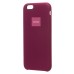 Чехол-накладка для Apple iPhone 6S (бордовый) [ORG] Soft Touch