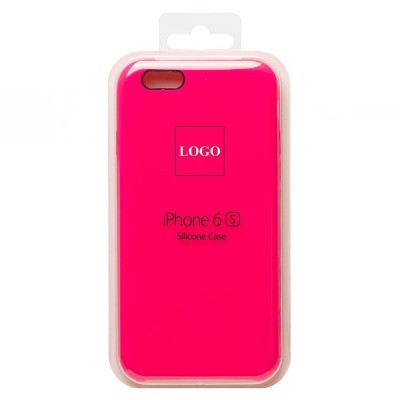 Чехол-накладка для Apple iPhone 6S (темно-розовый) [ORG] Soft Touch